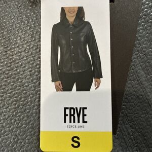 Frye Women's Soft Black Genuine Leather Jacket Small NWT